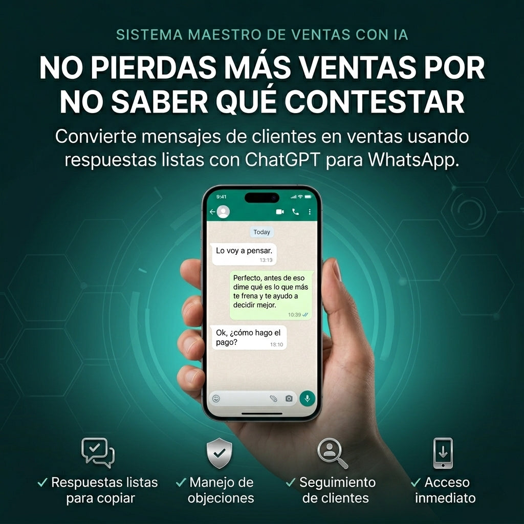 Convierte ChatGPT en tu Asesor de Ventas en WhatsApp y Redes